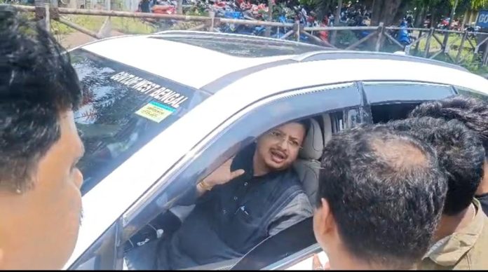 তৃণমূল কর্মীদের বিক্ষোভে